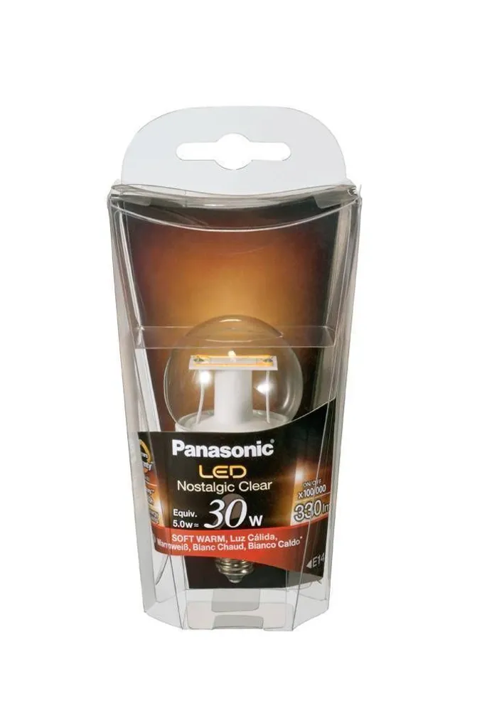 LEDLAMP  NOSTALGIC 5W E14 P35 330LM A+ PANASONIC
