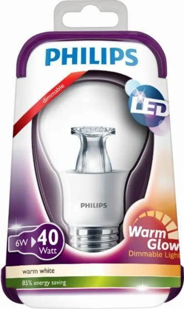 LEDLAMP 6-40W E27 WW 230V A60 CL