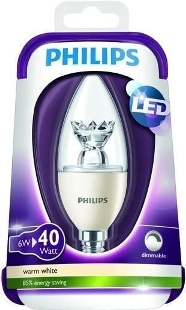 LEDLAMP 6 - 40W E14 WW 230V B39 CL DIM