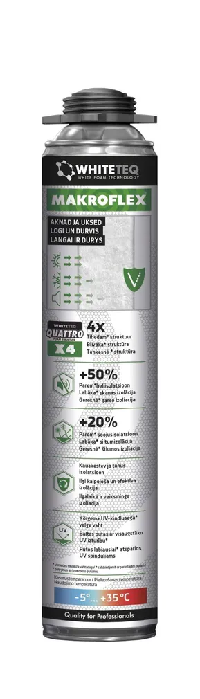 MONTAAZIVAHT MAKROFLEX WHITETEQ 750ML