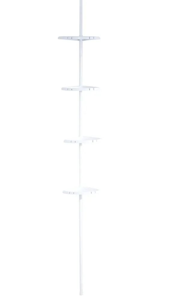 NURGARIIUL TELESKOOP 130-260CM 4 RIIULIGA VALGE