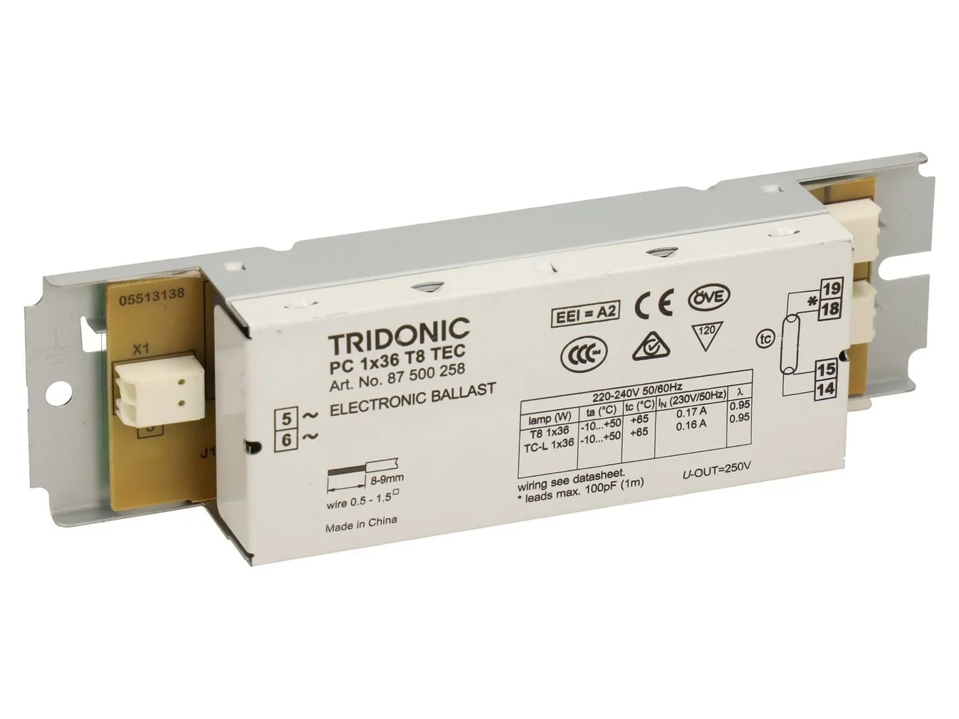 ELEKTROONILINE BALLAST 1X36W TRIDONIC TEC