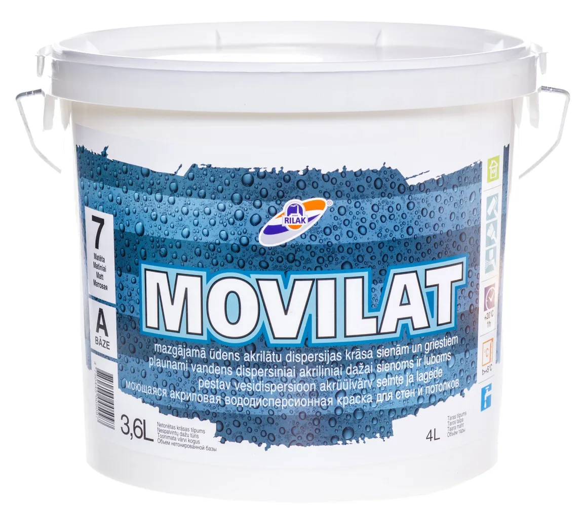 SEINAVÄRV RILAK MOVILAT 7 3,6L VALGE MATT