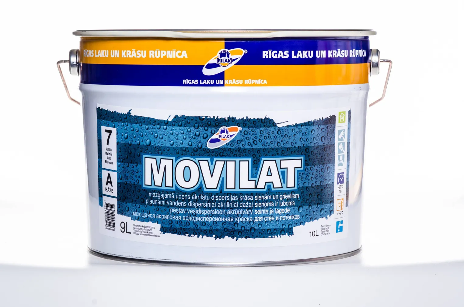 SEINAVÄRV RILAK MOVILAT 7 9L VALGE MATT