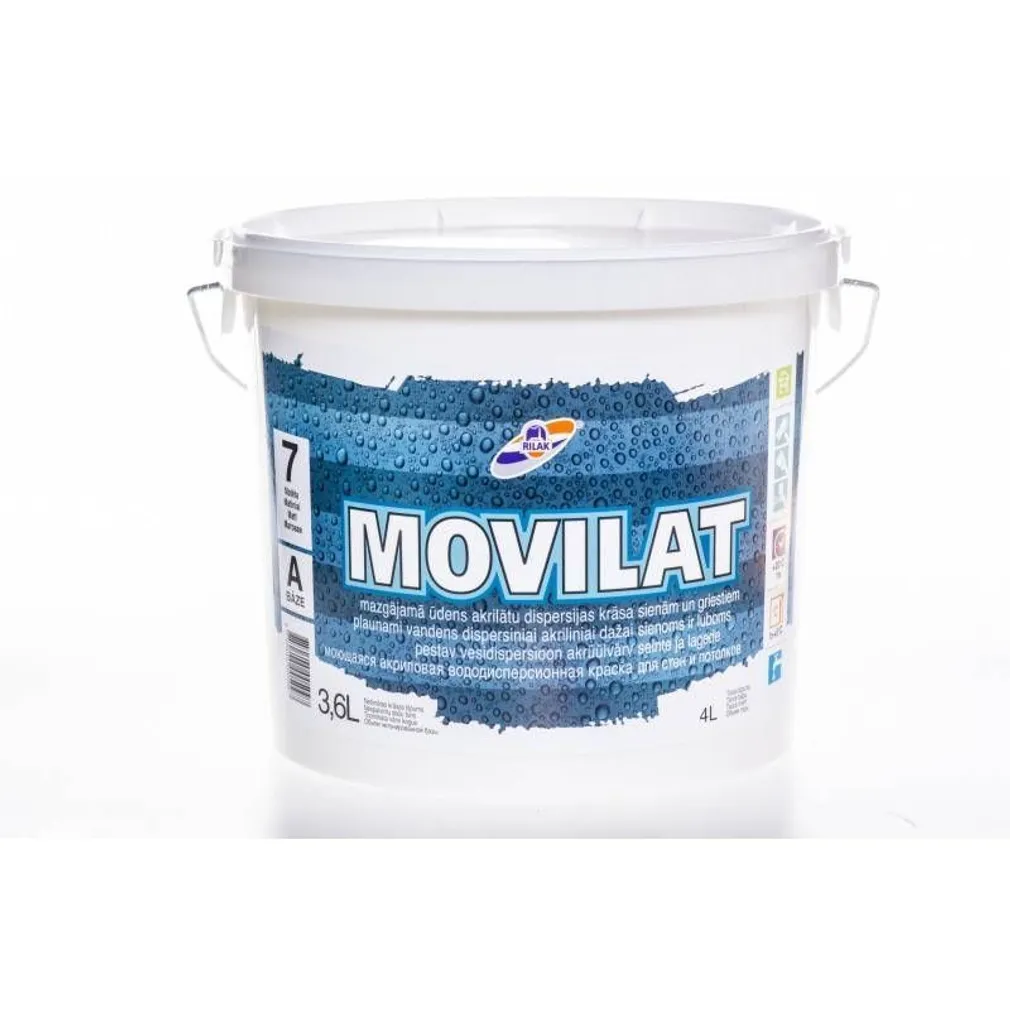 SEINAVÄRV RILAK MOVILAT 18L VALGE MATT