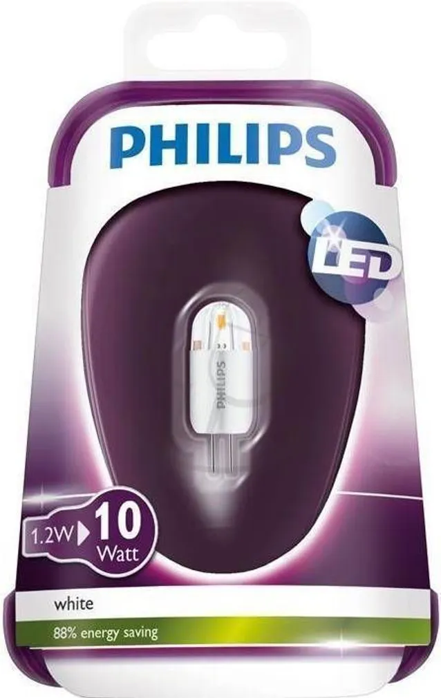 LEDLAMP 1,2 - 10W G4 WH 12V PHILIPS
