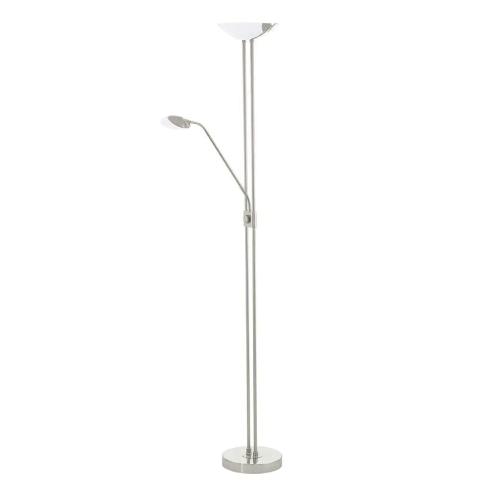 PÕRANDALAMP BAYA LED 20W/1950LM + 2,5W/240LM NIKKEL EGLO