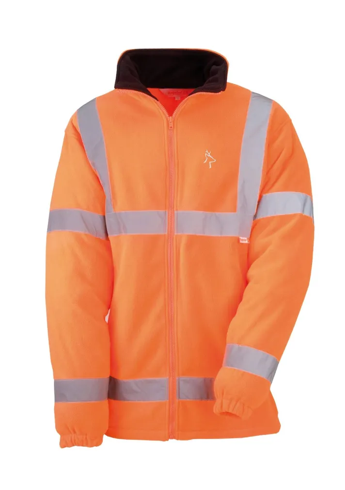 FLIISJAKK HV HELKURIBADEGA ORANŽ XL