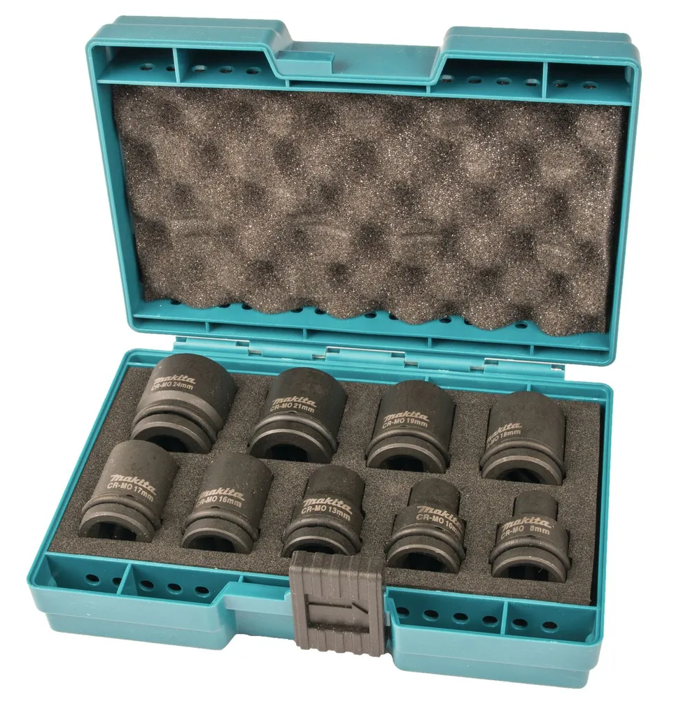 LÖÖKPADRUNITE-OTSIKUTE KOMPLEKT MAKITA 1/2" 9-OSALINE