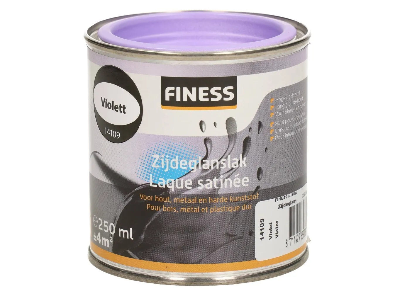 UNIVERSAALVÄRV FINESS 0,25L VIOLETT (14109) SIIDJASMATT