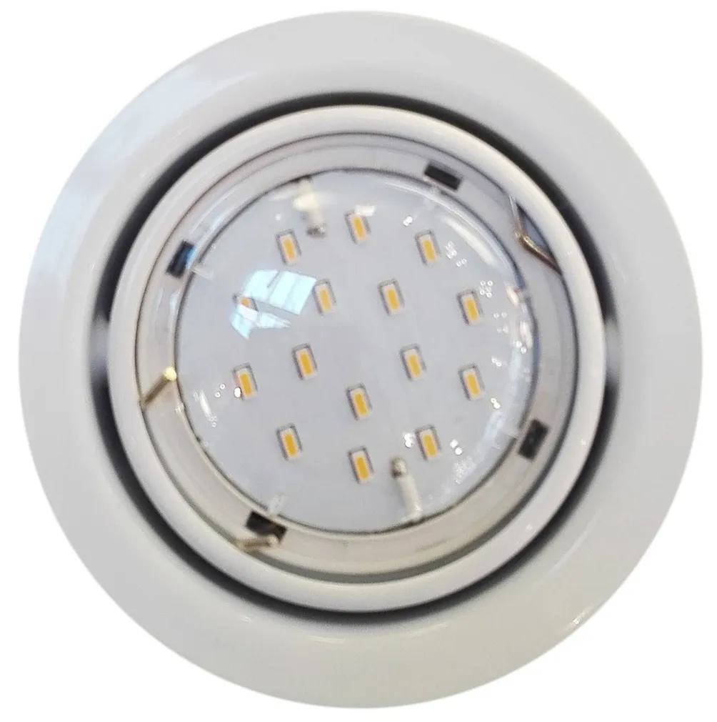 RIPPLAEVALGUSTI KOMPLEKT 3X3W LED VALGE