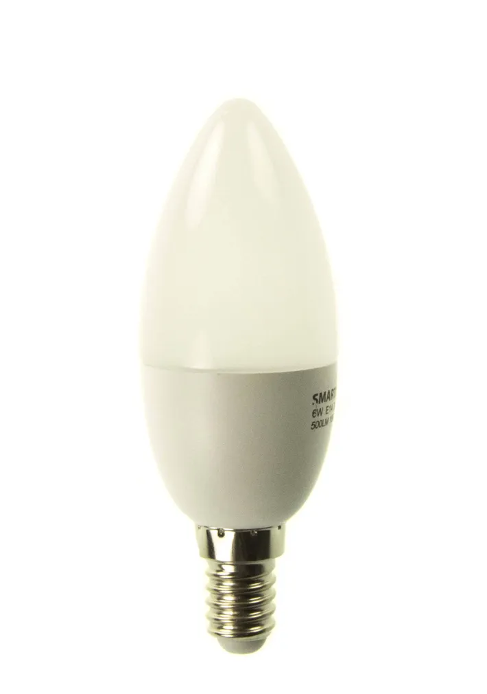 LEDLAMP C37 6W E14 500 LM 3000K SMARTLIGHT