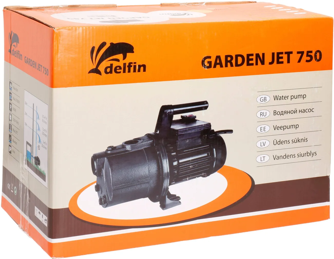 KASTMISPUMP GARDENJET 750 600W 2800L/H 9/42M