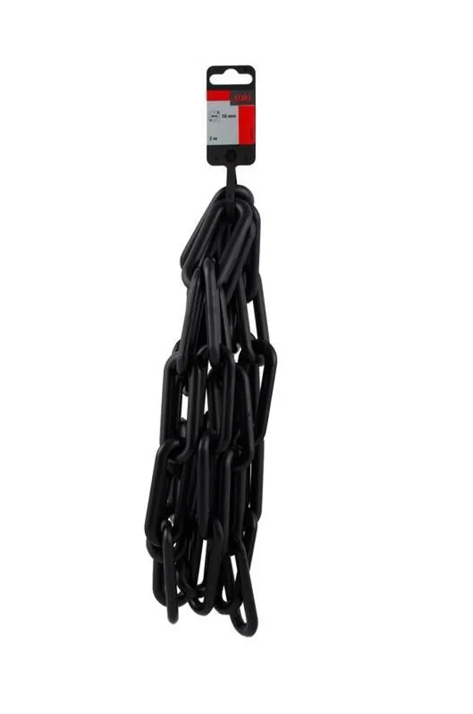 PLASTIKKETT, MUST, 10X33X61MM, 2M