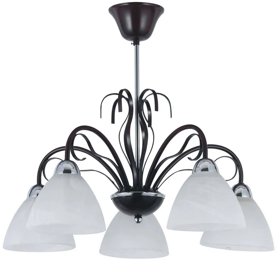 LAELAMP PINXDISAIN ATHENA 5 KROOM + WENGE E14X5