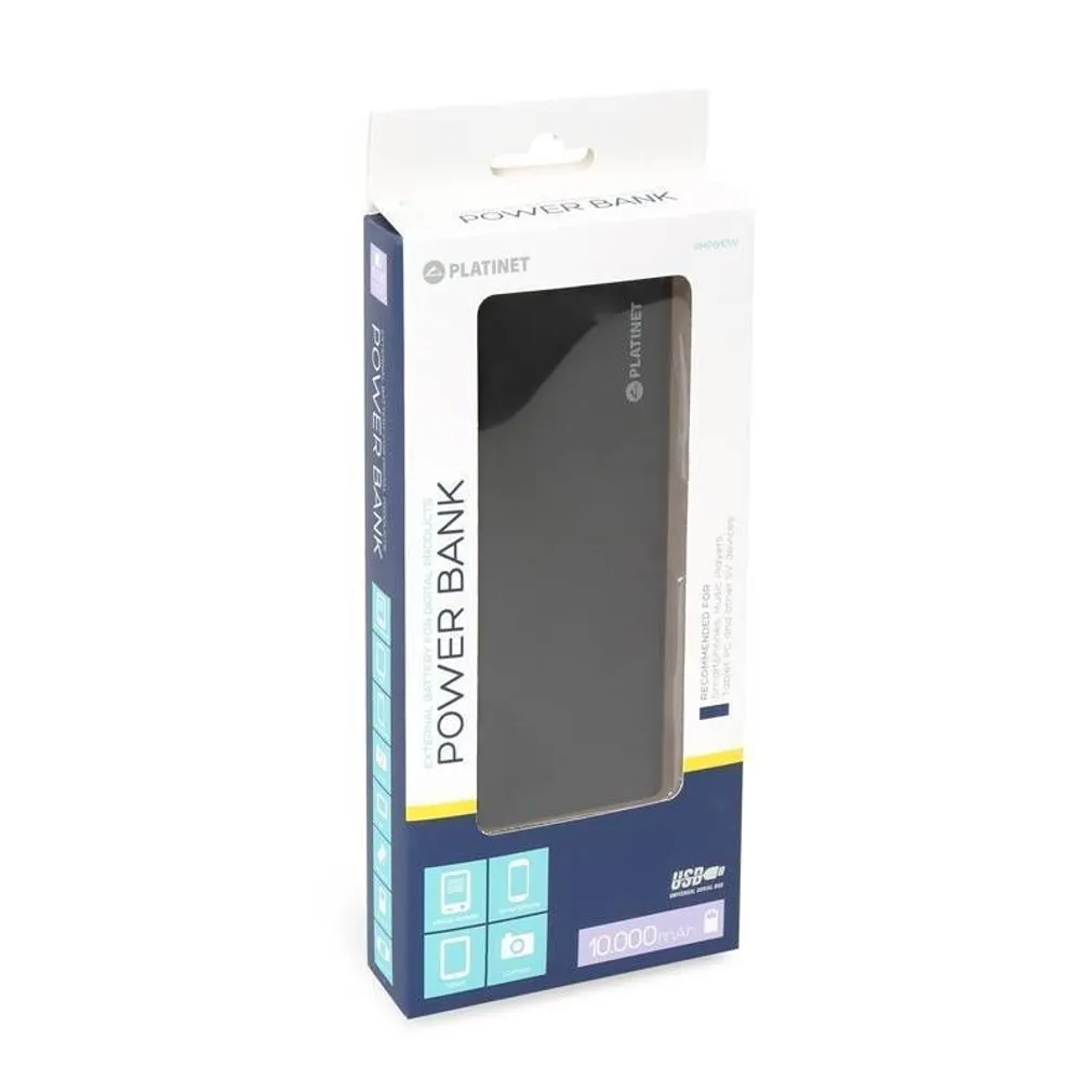 AKUPANK PLATINET POWER BANK 10000MAH 2XUSB(42782