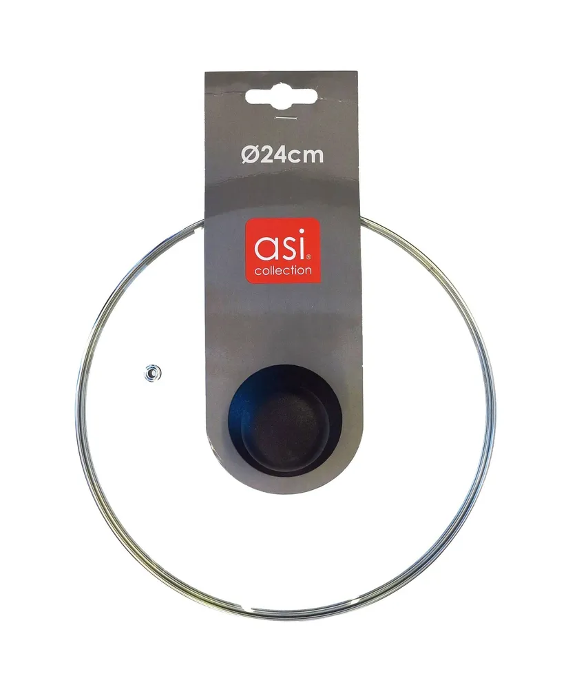 KLAASKAAS METALLÄÄREGA Ø24CM KLAAS