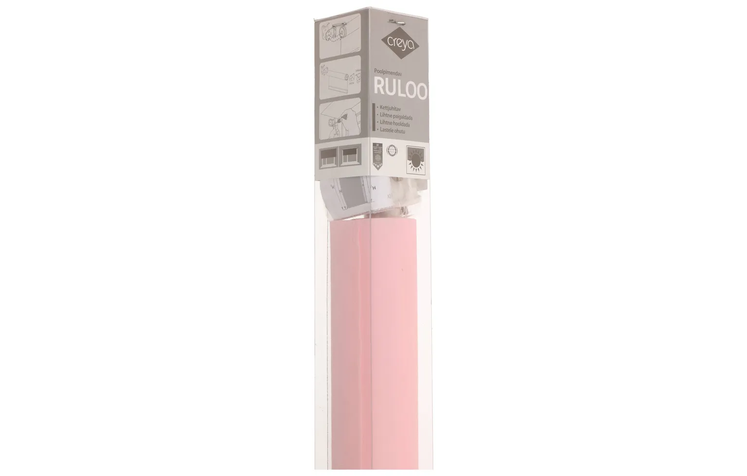 POOLPIMENDAV CREYA RULOO 140X180CM ROOSA