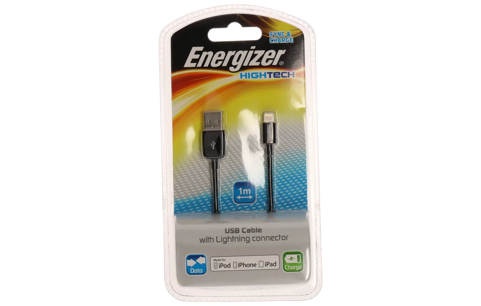 KAABEL HIGHTECH USB IPHONE 5 1M MUST ENERGIZER