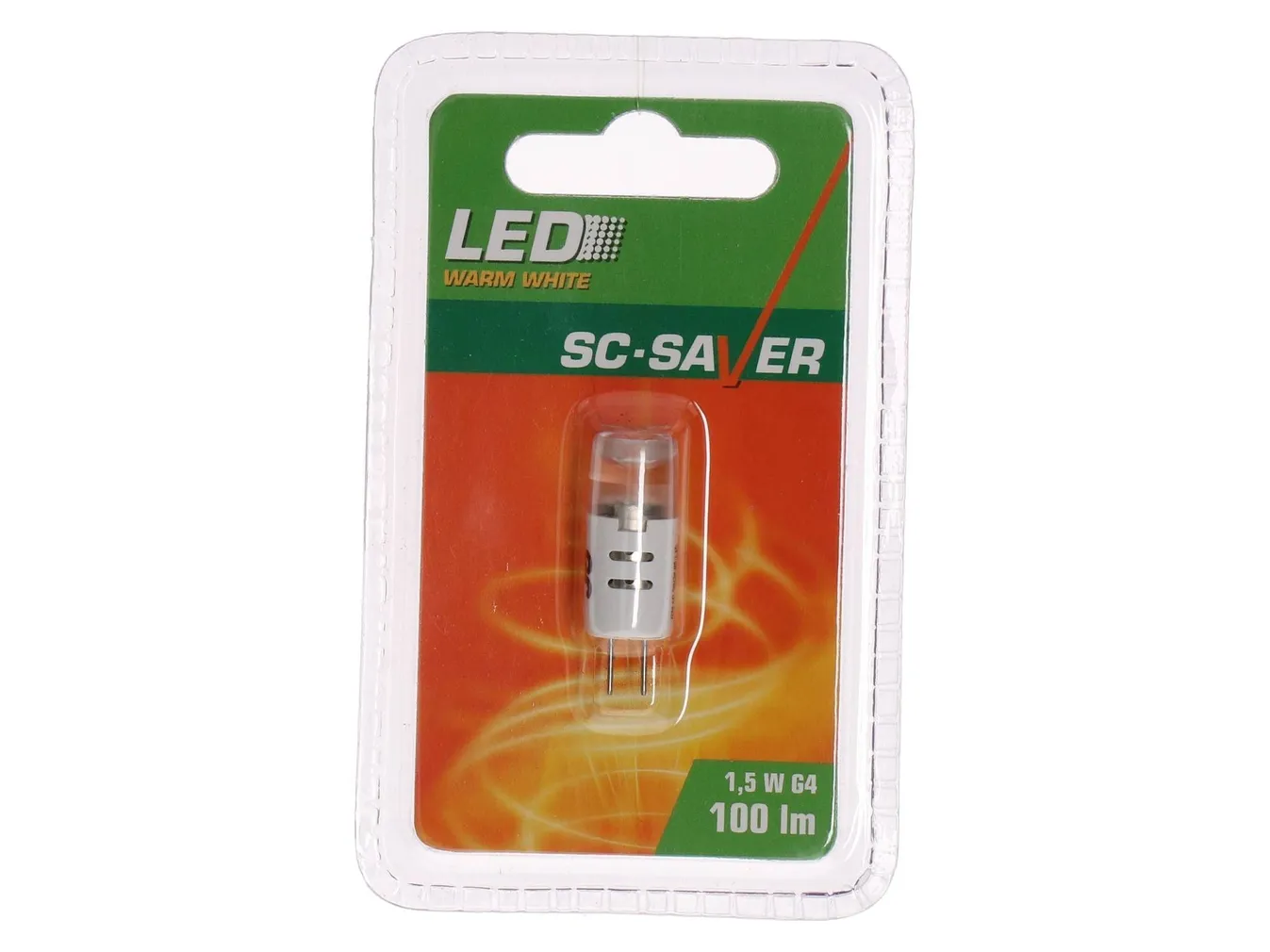 LEDLAMP JC 1,5W G4 100LM SCSAVER