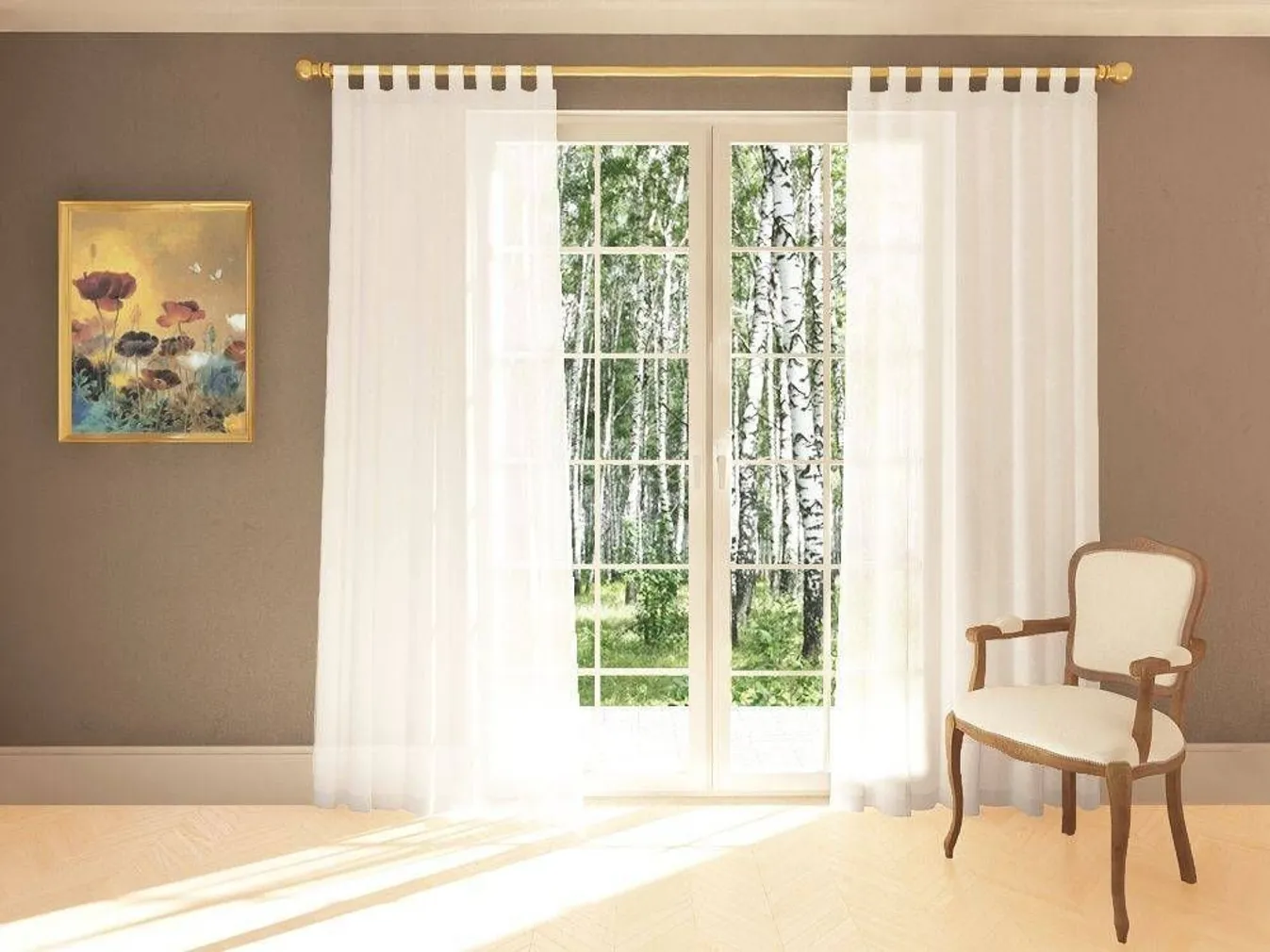 KARDIN SPLENDID DIANA AASADEGA 140X245CM VALGE 