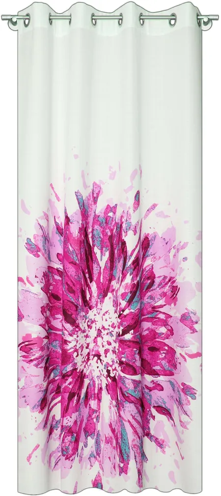KARDIN SPLENDID FLOWER ÖÖSIDEGA 140X270CM PUNANE PIMENDAV