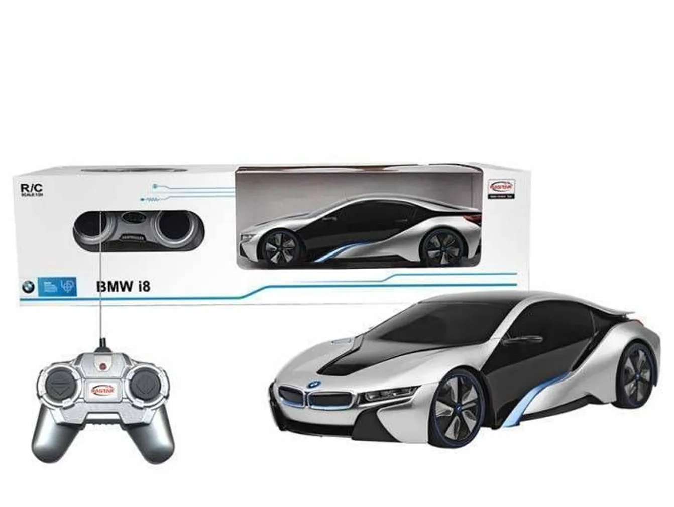 MÄNGUASI RAADIAUTO BMW I8 CONCEPT 1:24 RASTAR