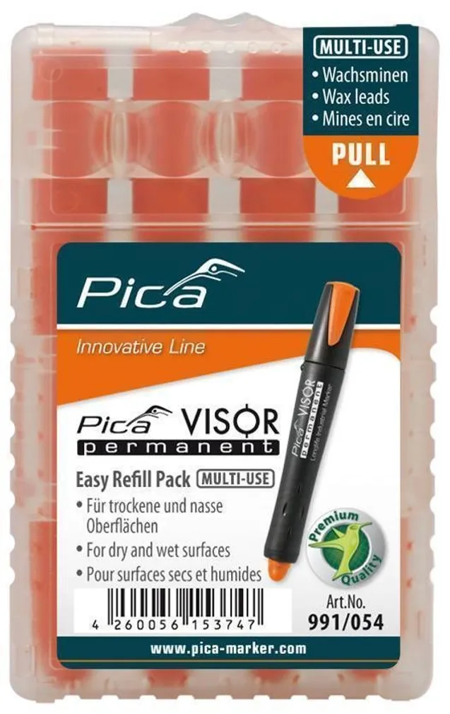 TÄITESÜSI PICA VISIOR PERMANENT MARKERILE ORANŽ 4TK