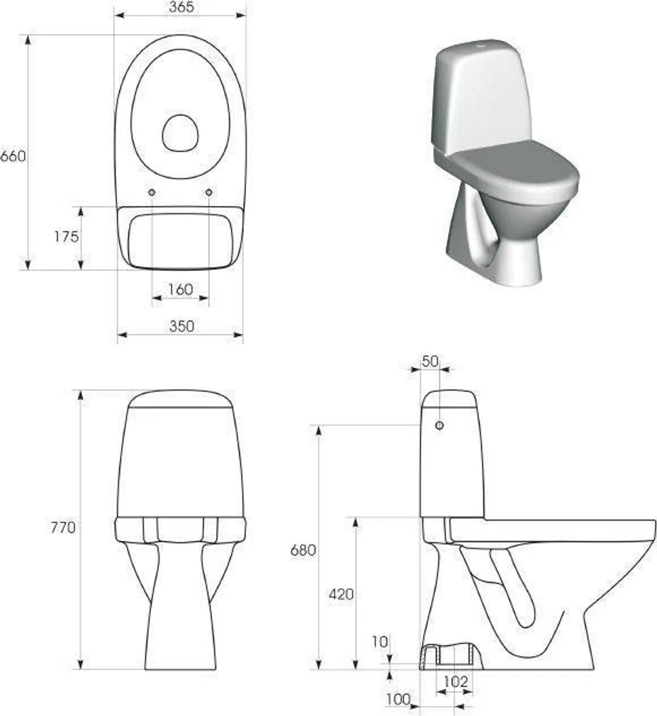 WC-POTT CERSANIT EKO ALLAJOOKS