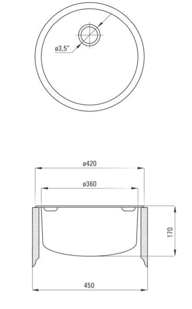 VALAMU ROOSTEVABA TWIST DEANTE Ø420X170MM SATIN