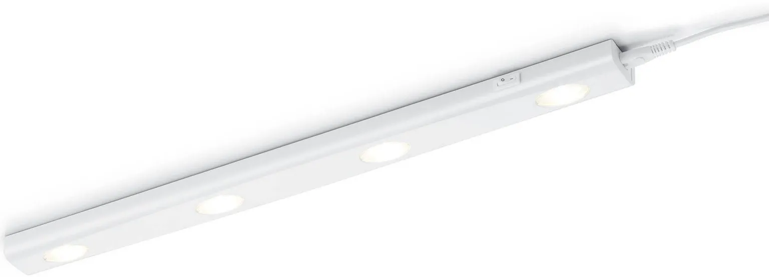 VALGUSTI TRIO LED 4X1W 4X90LM 3000K IP20 LÜLITIGA VALGE