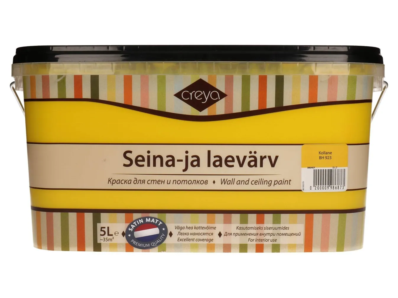 SEINA- JA LAEVÄRV CREYA 5L KOLLANE (BH 923) SIIDMATT