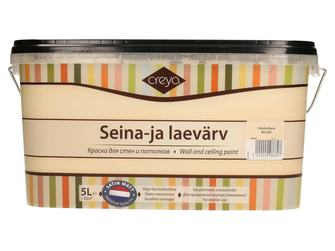 SEINA- JA LAEVÄRV CREYA 5L HELEKOLLANE (BH 945) SIIDMATT