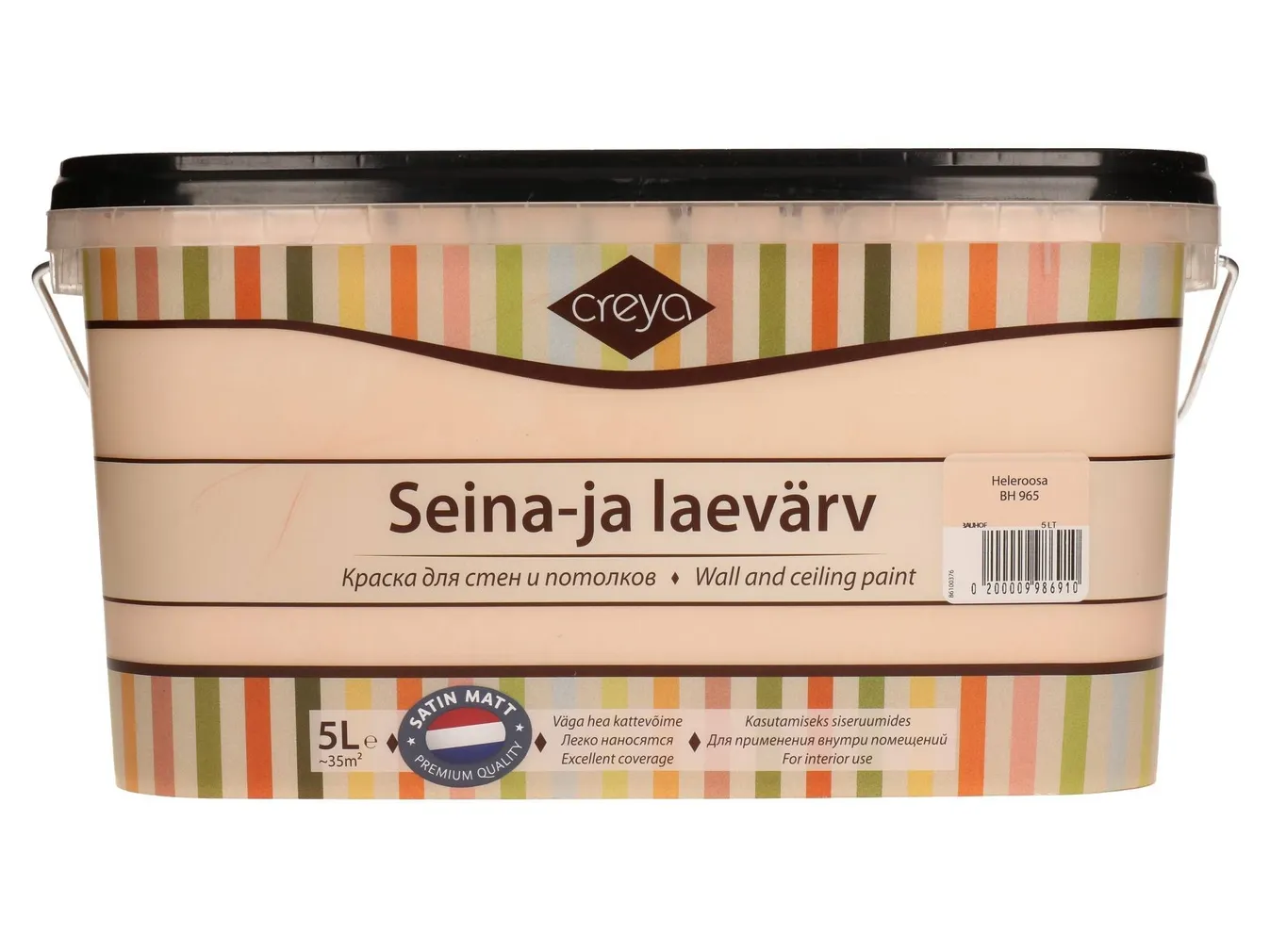 SEINA- JA LAEVÄRV CREYA 5L HELEROOSA (BH 965) SIIDMATT