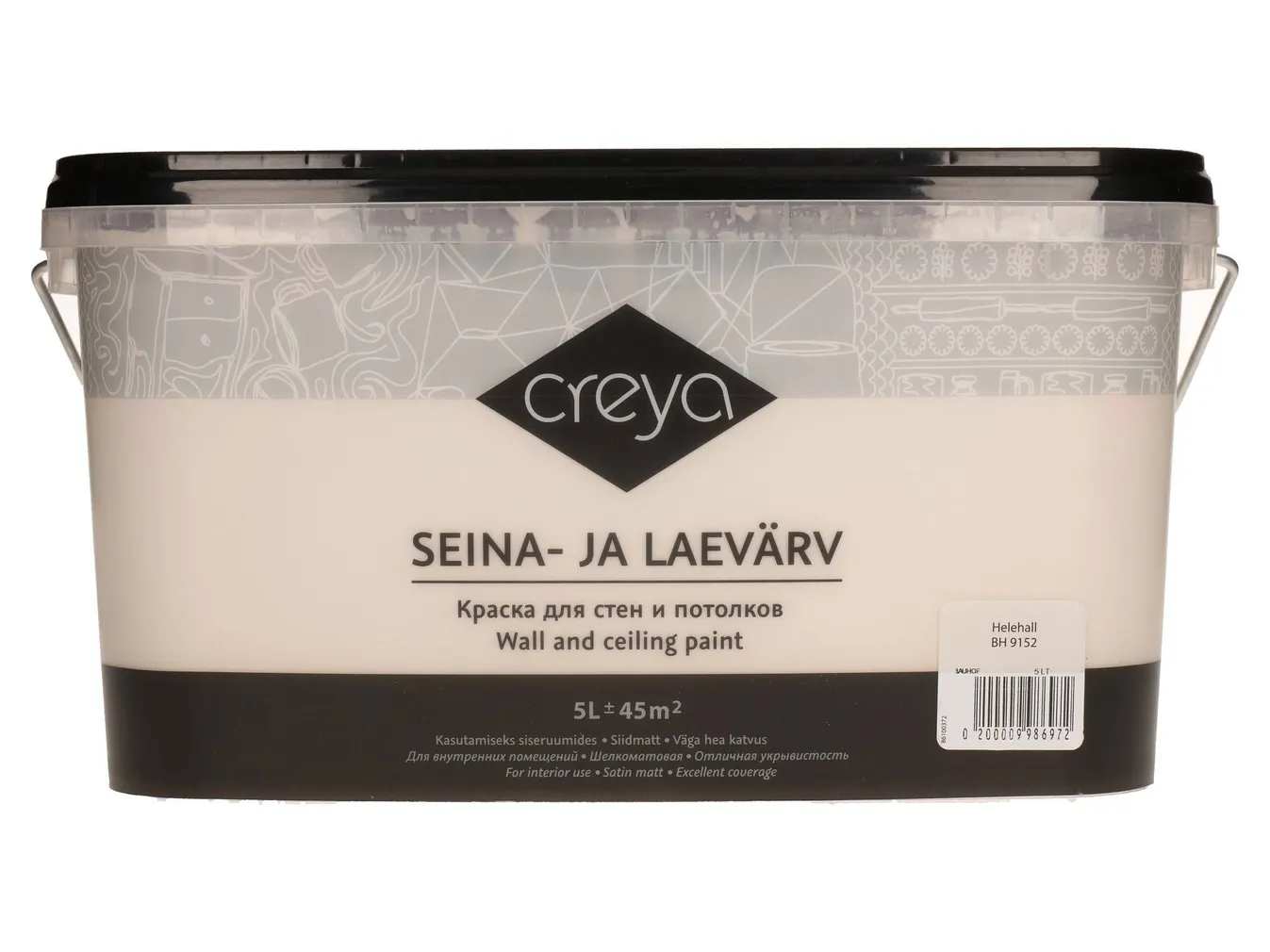 SEINA- JA LAEVÄRV CREYA 5L HELEHALL (BH 9152) SIIDMATT