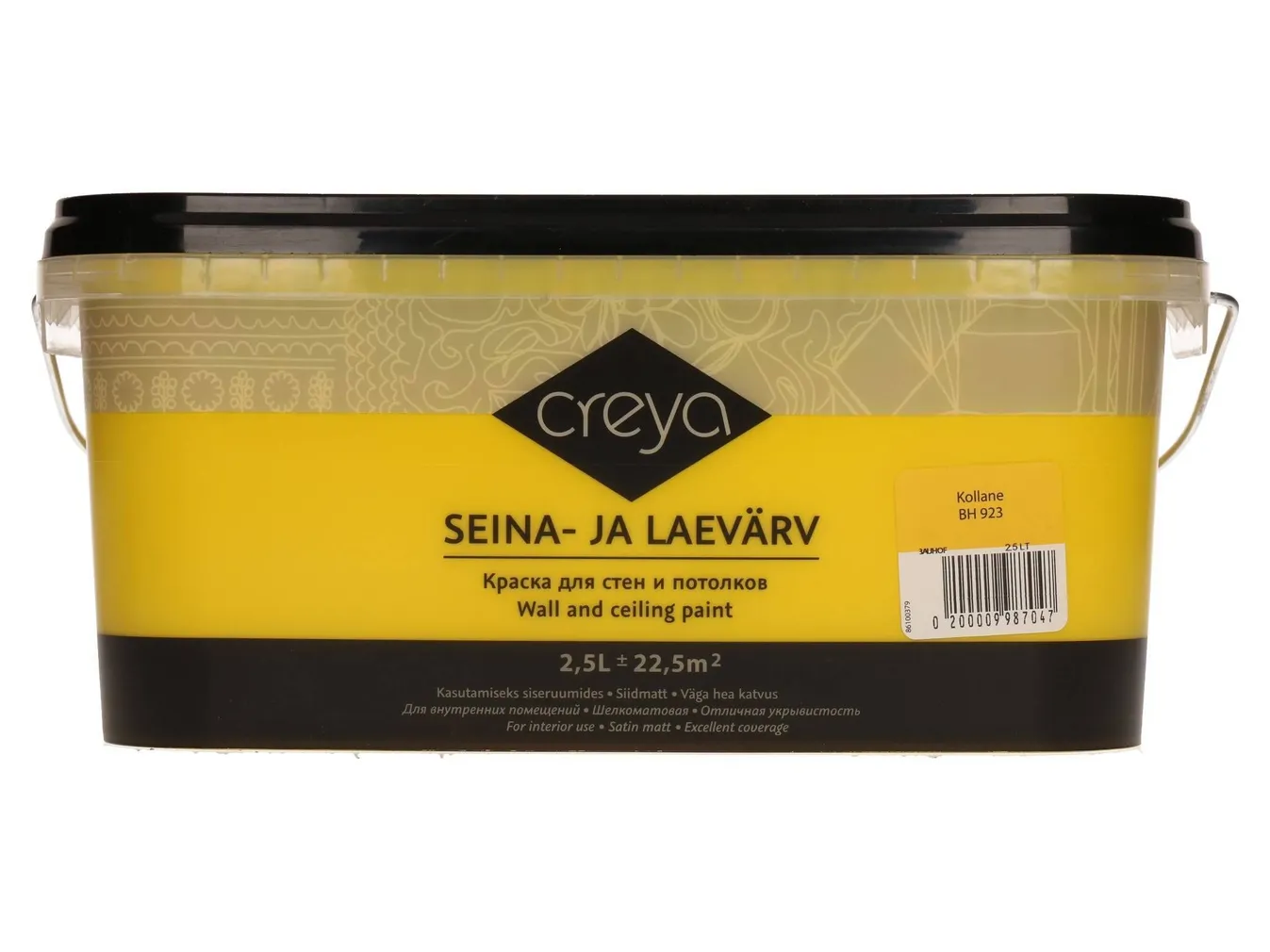 SEINA- JA LAEVÄRV CREYA 2,5L KOLLANE (BH 923) SIIDMATT