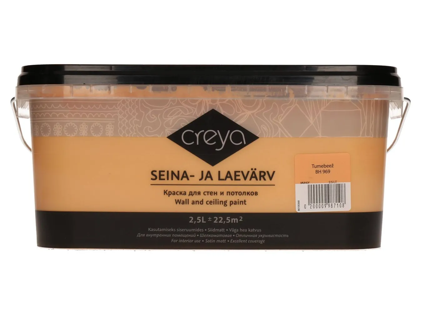 SEINA- JA LAEVÄRV CREYA 2,5L TUMEBEEŽ (BH 969) SIIDMATT