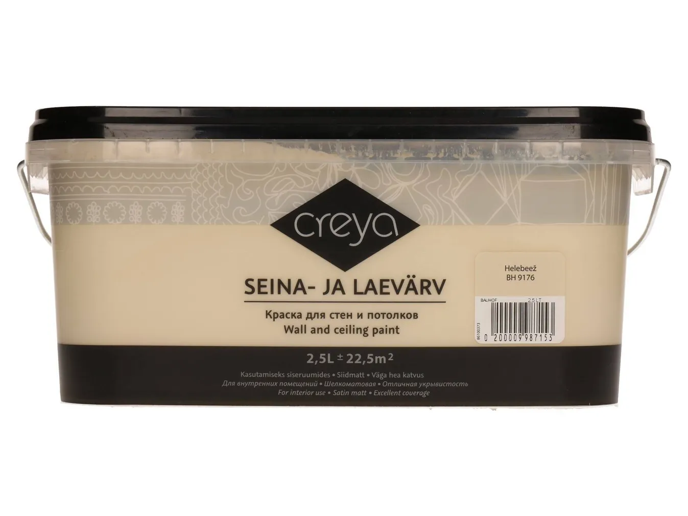 SEINA- JA LAEVÄRV CREYA 2,5L HELEBEEŽ (BH 9176) SIIDMATT