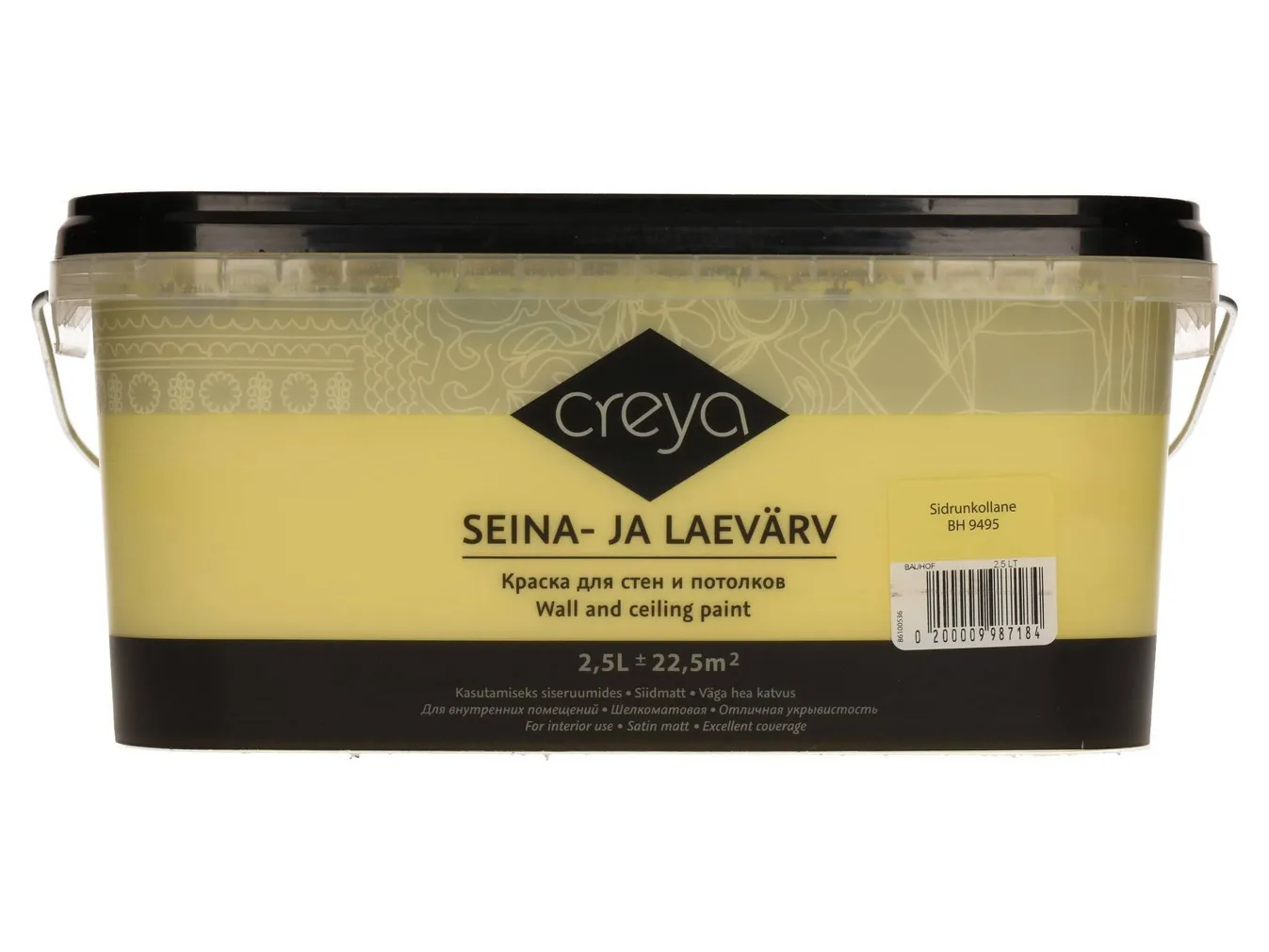 SEINA- JA LAEVÄRV CREYA 2,5L SIRDUNKOLLANE (BH 9495) SIIDMATT