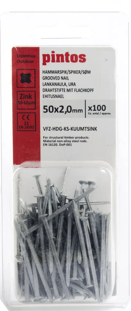 EHITUSNAEL 2X50MM KZN ~100TK