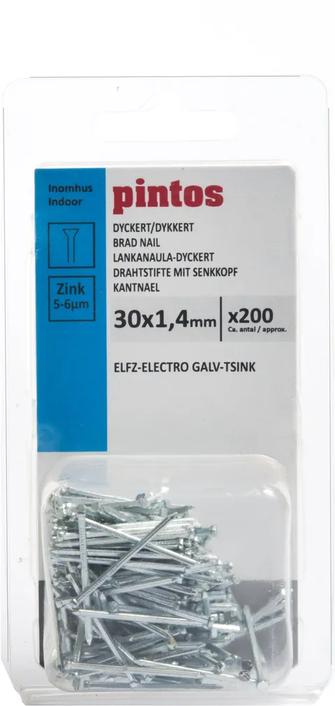 KANTNAEL 1,4X30MM ZN ~200TK