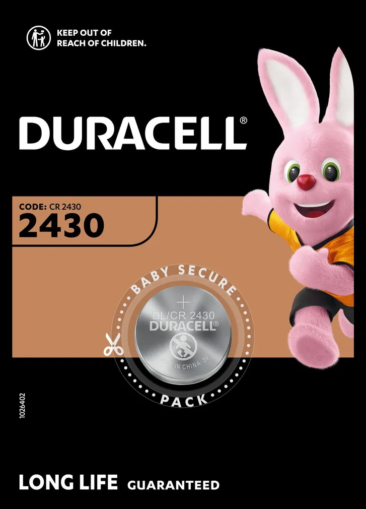 PATAREI DURACELL DL 2430 3V LIITIUM 1TK