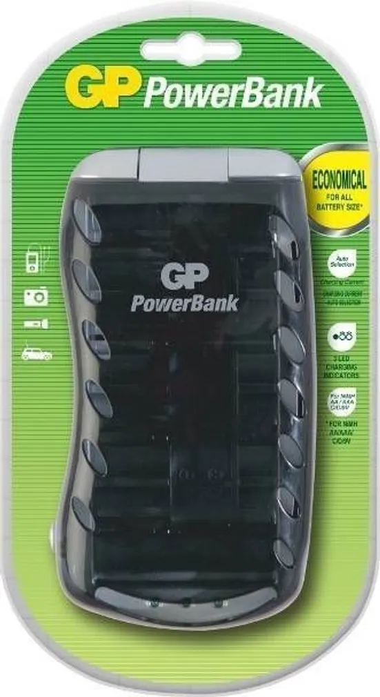 AKULAADIJA GP POWERBANK 19 AA AAA C D 9V