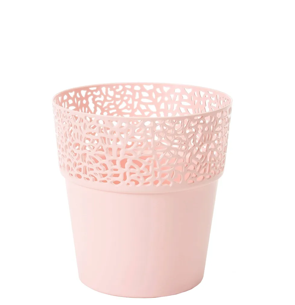 LILLEPOTT ROSA Ø11,5CM ÕRNROOSA PLASTIK