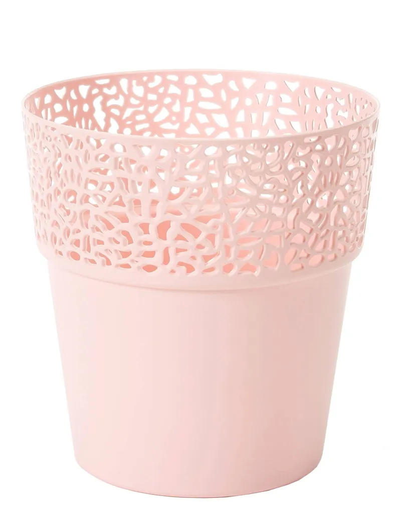 LILLEPOTT ROSA Ø13CM ÕRNROOSA PLASTIK