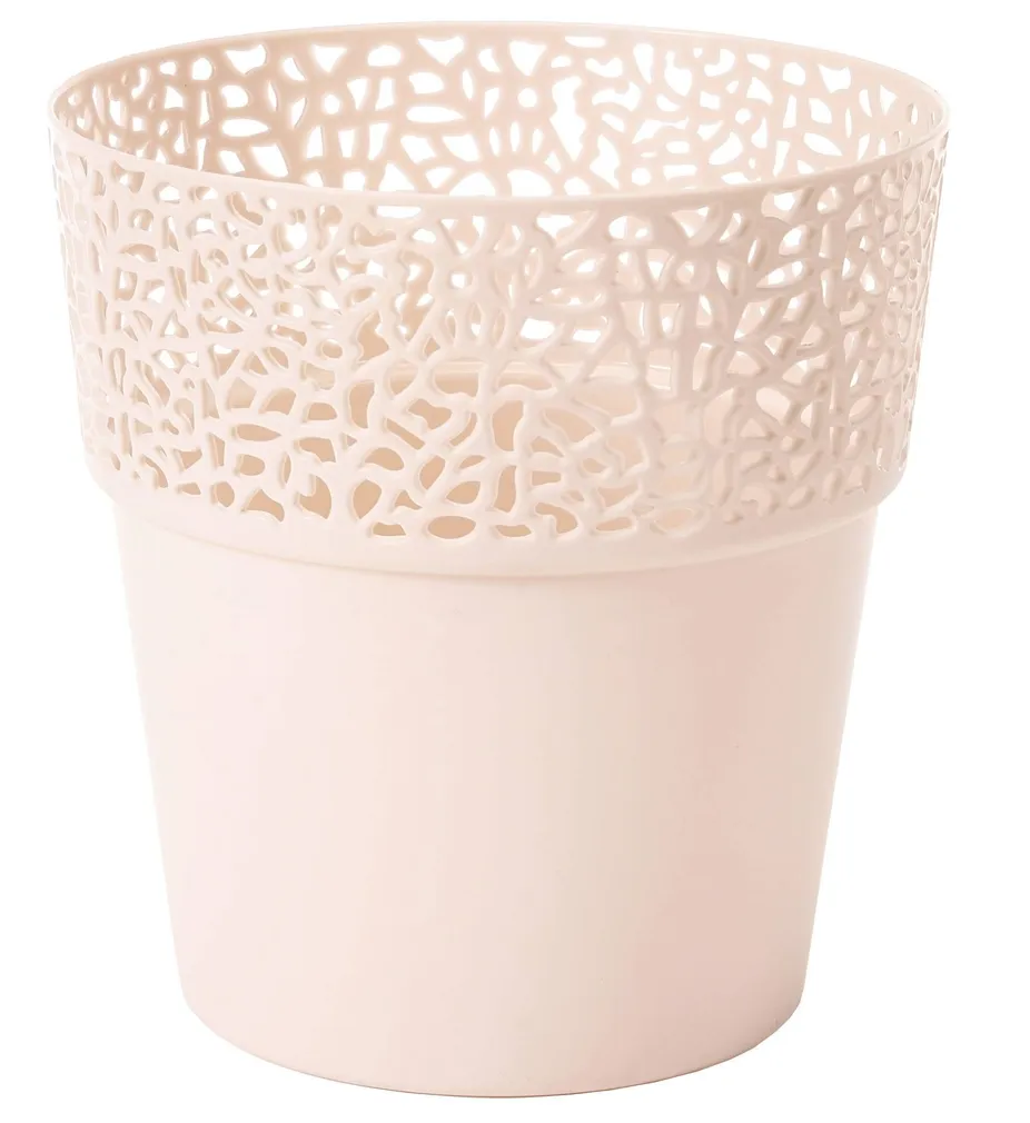LILLEPOTT ROSA Ø14,5CM KREEM PLASTIK