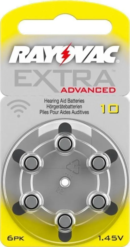 PATAREI RAYOVAC EXTRA ADVANCED 10 6TK PAKIS