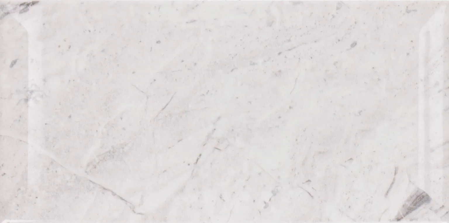 KERAAMILINE SEINAPLAAT BELA VISTA MARMOL WHITE 10X20CM