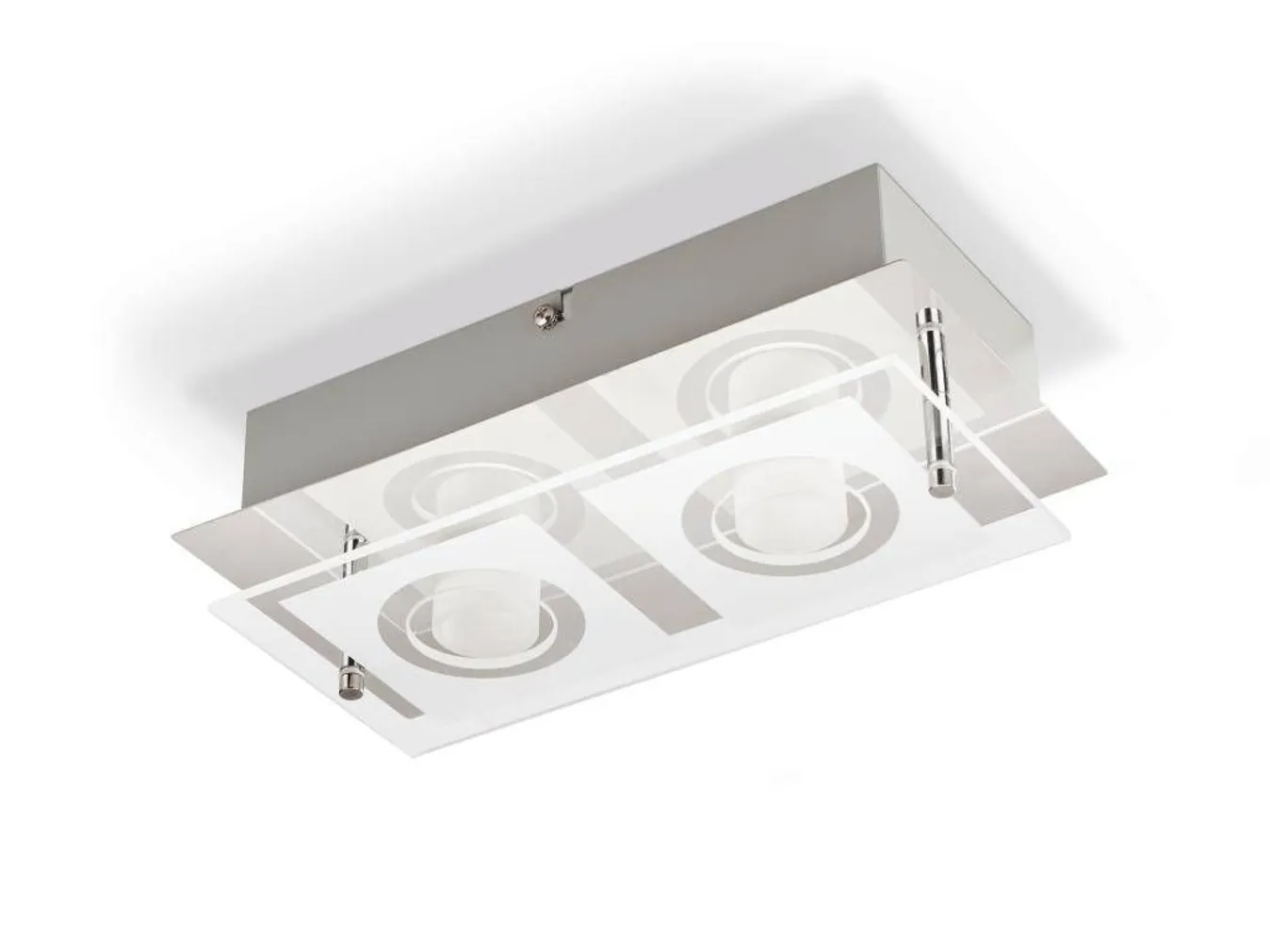 KOHTVALGUSTI POLYGON KROOM 2X4,3W LED 230V PHILIPS