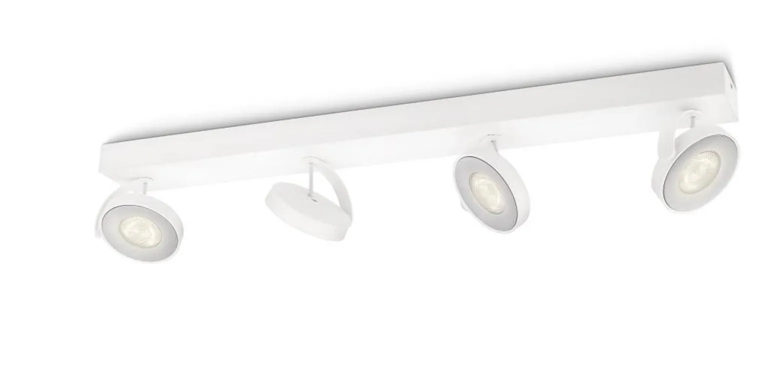 KOHTVALGUSTI CLOCKWORK VALGE 4X4,5W LED PHILIPS